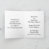 Moderne en traditionele uitnodiging tot bruiloft (Binnen)