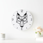 Moderne en trendy geometrische vos grote klok (Huis)