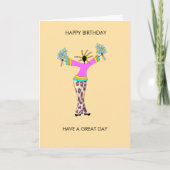 Moderne en trendy Happy Birthday Kaart (Voorkant)