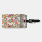 Moderne en unieke bloemenboquet bagagelabel (Voorkant horizontaal)