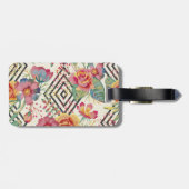 Moderne en unieke bloemenboquet bagagelabel (Achterkant horizontaal)