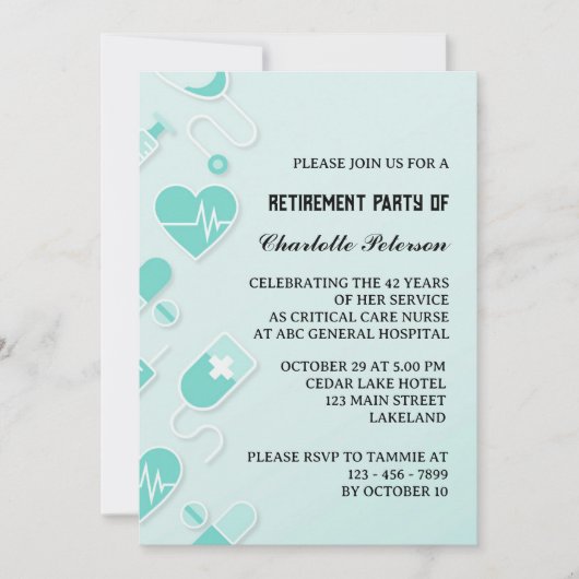 Moderne en unieke rustpartij kaart (Voorkant)