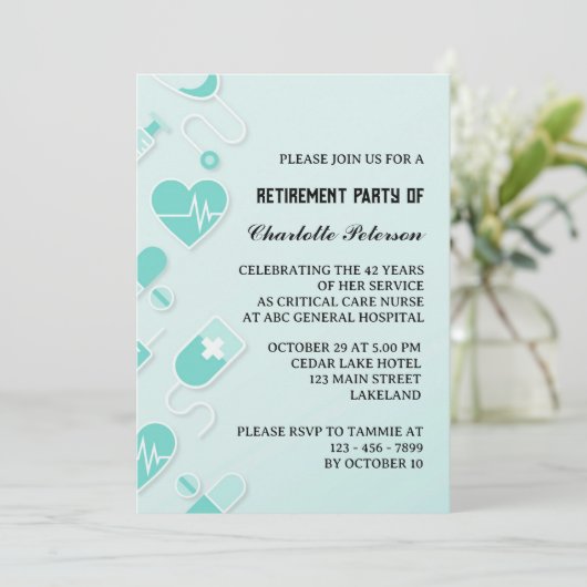 Moderne en unieke rustpartij kaart (Staand voorkant)