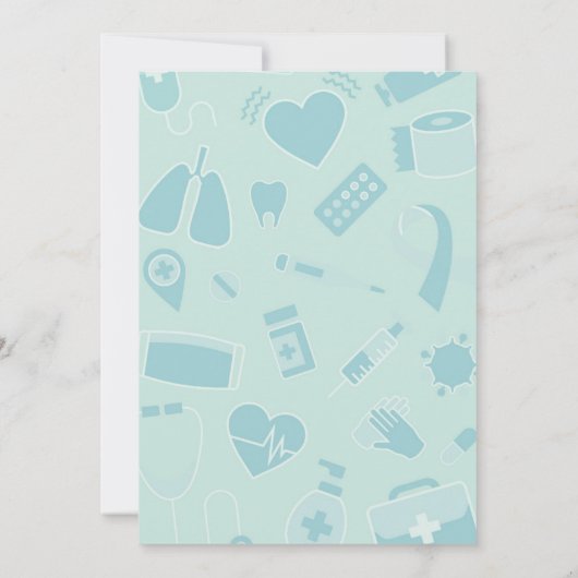 Moderne en unieke rustpartij kaart (Achterkant)