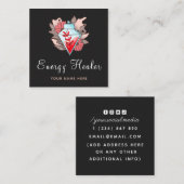 Moderne Energie Genezer Psychische Diamant Magic P Vierkante Visitekaartje (Voorkant / Achterkant)