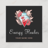 Moderne Energie Genezer Psychische Diamant Magic P Vierkante Visitekaartje (Voorkant)