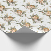 Moderne engelen patroon cadeaupapier (Hoek)