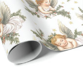 Moderne engelen patroon cadeaupapier (Rol Hoek)