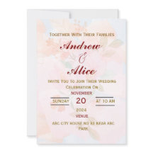 Moderne Engelse Trouwkaart