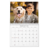 Moderne enkele foto script aangepast kalender (Feb 2027)
