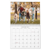 Moderne enkele foto script aangepast kalender (Jan 2027)