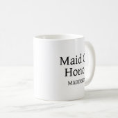 Moderne Eredame Geschenk Beker met Naam Koffiemok (Voorkant rechts)