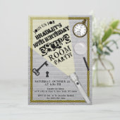 Moderne Escape Room party Elke dag Kaart (Staand voorkant)