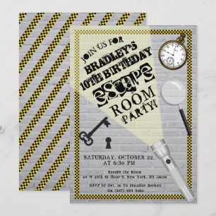 Moderne Escape Room party Elke dag Kaart