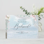 Moderne eslegant Beach Arbor is mijn Bridesmaid Kaart (Staand voorkant)