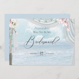 Moderne eslegant Beach Arbor is mijn Bridesmaid Kaart