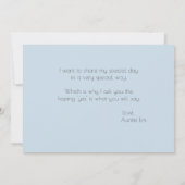 Moderne eslegant Beach Arbor zijn mijn Bloemenmeis Kaart (Achterkant)