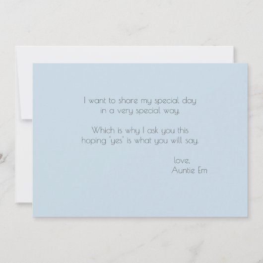 Moderne eslegant Beach Arbor zijn mijn Bloemenmeis Kaart (Achterkant)