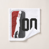 Moderne eslegant Glitter College Basketball Sports Bad Handdoek (Wasdoekje)