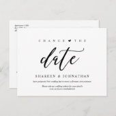 Moderne esthesie, verander de datum, Partij uitges Briefkaart (Voorkant / Achterkant)