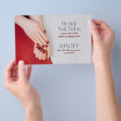 Moderne Esthetician SPA Nagelsalon Prijslijsten Flyer (Hand)