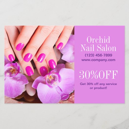 Moderne Esthetician SPA Nagelstudio Prijslijsten Flyer (Voorkant)