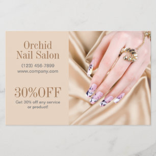 Moderne Esthetician SPA Nail Salon prijslijsten Flyer