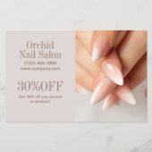 Moderne Esthetician SPA Nail Salon prijslijsten Flyer (Voorkant)