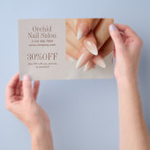 Moderne Esthetician SPA Nail Salon prijslijsten Flyer (Hand)