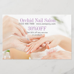 Moderne Esthetician SPA Nail Salon prijslijsten Flyer