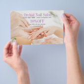 Moderne Esthetician SPA Nail Salon prijslijsten Flyer (Hand)