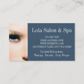 Moderne estheticiste Salon Spa Makeup Artiest Card Visitekaartje (Achterkant)