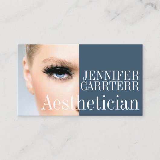 Moderne estheticiste Salon Spa Makeup Artiest Card Visitekaartje (Voorkant)