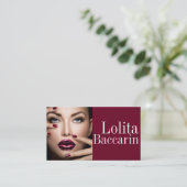 Moderne estheticiste Salon & Spa Makeup Artist Visitekaartje (Staand voorkant)