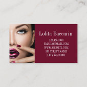 Moderne estheticiste Salon & Spa Makeup Artist Visitekaartje (Achterkant)