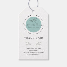 Moderne estheticus stylist spa klant dank u cadeaulabel