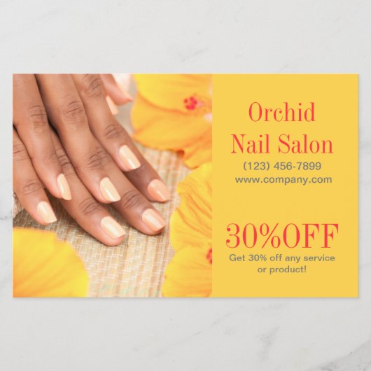 Moderne Esthetiek SPA Nagelsalon Prijzenlijsten Flyer (Voorkant)