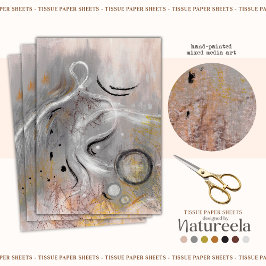 Moderne Esthetische Abstracte Decoupage Tissuepapi Tissuepapier