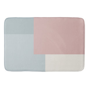 Moderne Esthetische Abstracte Kleurblok Badmat