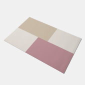 Moderne esthetische abstracte kleurblok deurmat (Schuin)