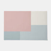 Moderne esthetische abstracte kleurblok deurmat (Voorkant)