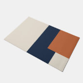 Moderne esthetische abstracte kleurblok deurmat (Schuin)