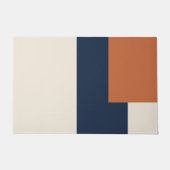 Moderne esthetische abstracte kleurblok deurmat (Voorkant)