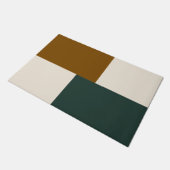 Moderne esthetische abstracte kleurblok deurmat (Schuin)