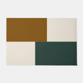 Moderne esthetische abstracte kleurblok deurmat (Voorkant)