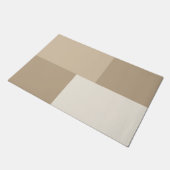 Moderne esthetische abstracte kleurblok deurmat (Schuin)