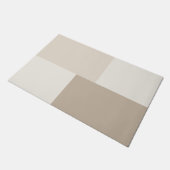 Moderne esthetische abstracte kleurblok deurmat (Schuin)