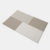 Moderne esthetische abstracte kleurblok deurmat (Schuin)
