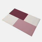 Moderne esthetische abstracte kleurblok deurmat (Schuin)