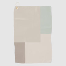 Moderne esthetische abstracte kleurblok golfhanddo